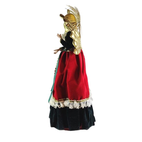 Porcelain Angel tree top Doll Brinns vintage 1993 Authentic Collectible Edition - Picture 6 of 14